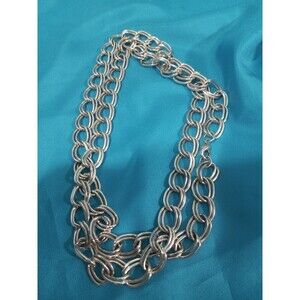 Silver Chain Necklace 33ins.